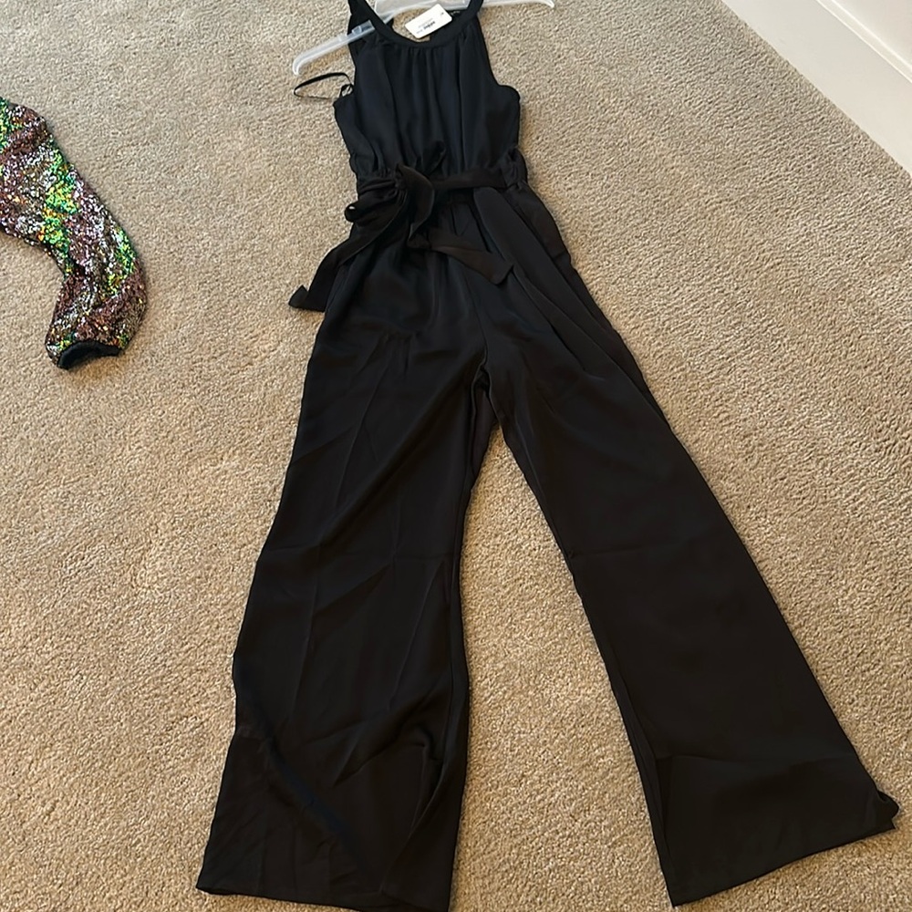 Light weight wide leg jumpsuit